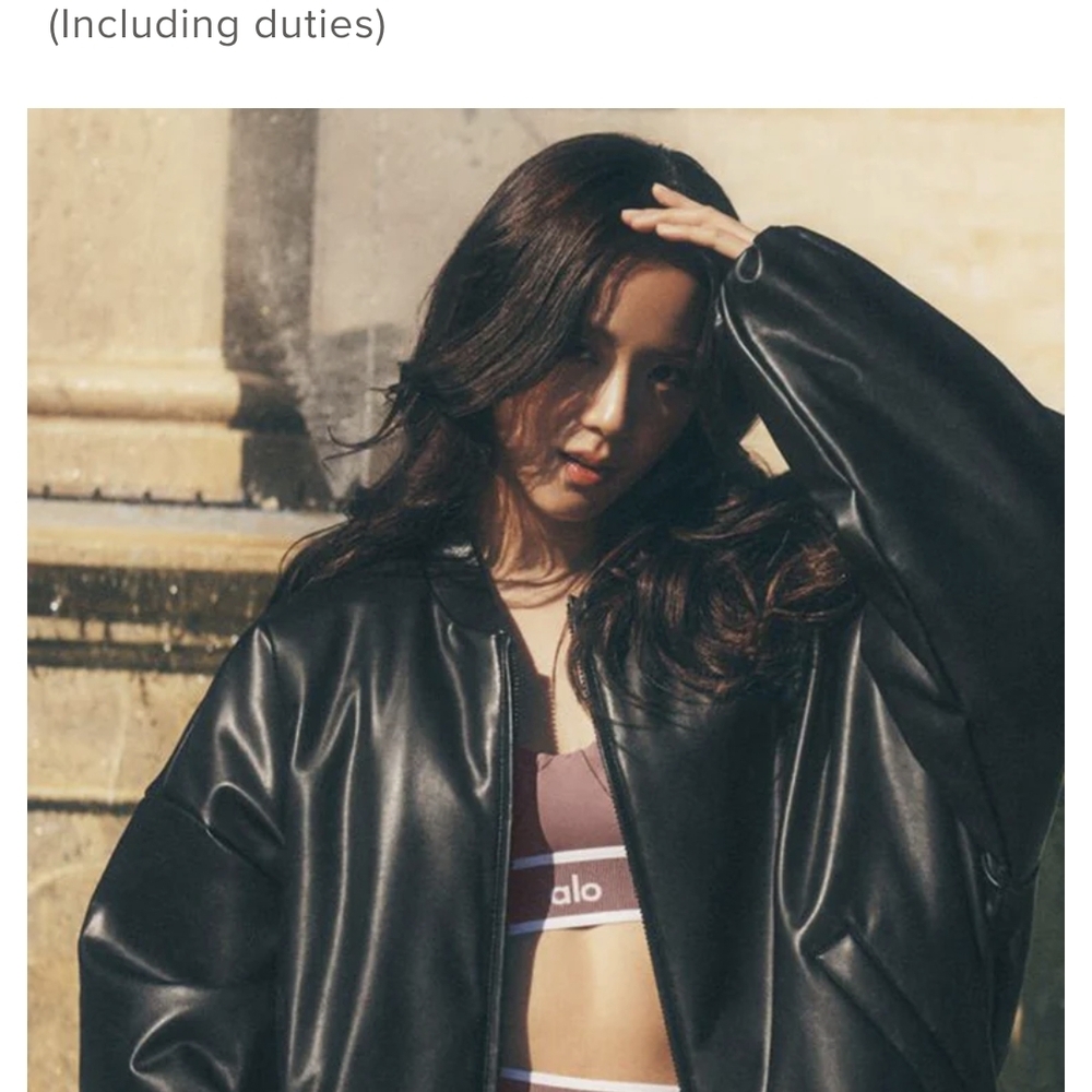 ALO Yoga Black Leather Jacket